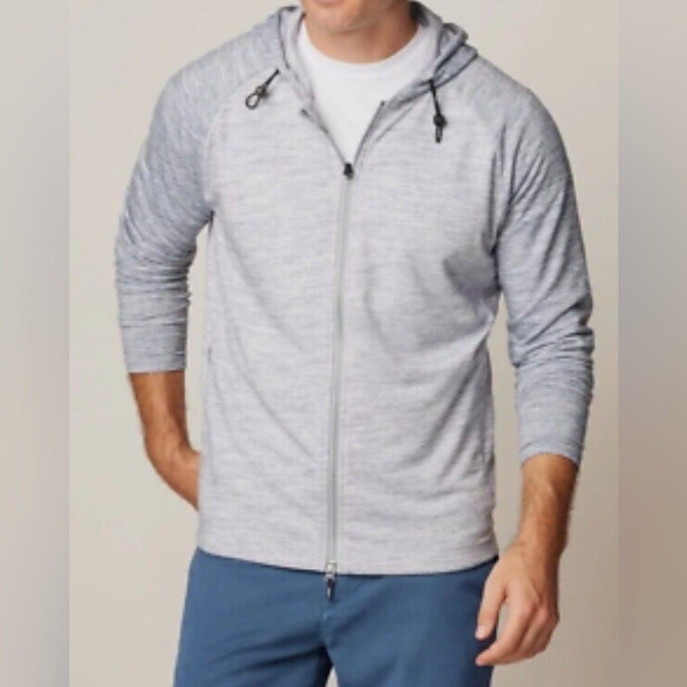 NWT JOHNNIE-O MEN'S DANIEL PERFORMANCE HOODIE IN WAKE- X-LARGE